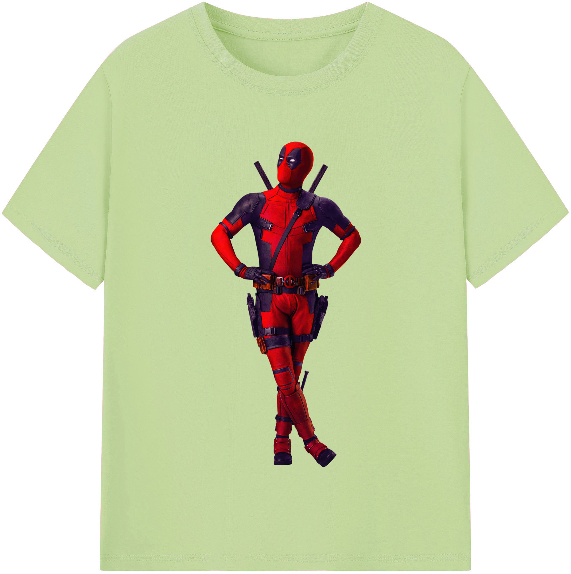 （画像用） Deadpool デッドプール 綿100％半袖Tシャツ（フロントプリント）